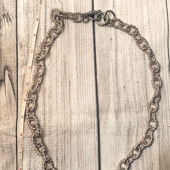 Silver Large Chain Link Necklace - Picture 4 of 5
